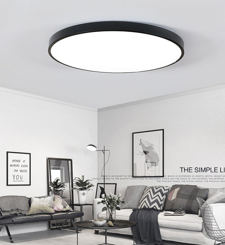 Moderne einfache dünne runde LED Deckenleuchte Acryl Schmiedeeisen Deckenleuchte Licht für Schlafzimmer