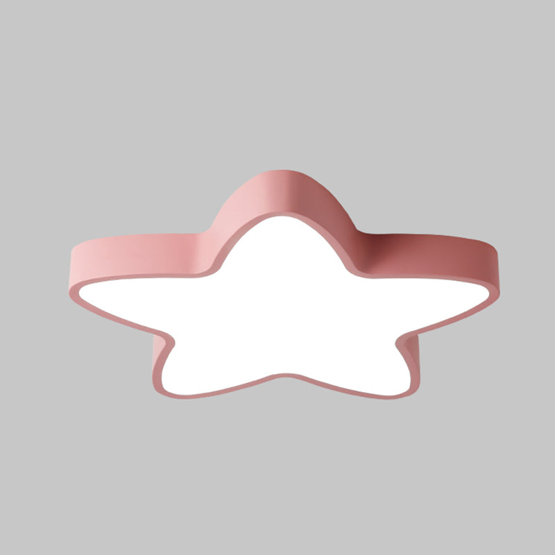 Nordic Macaron stervorm LED-plafondlamp smeedijzeren plafondlamp voor kinderkamer