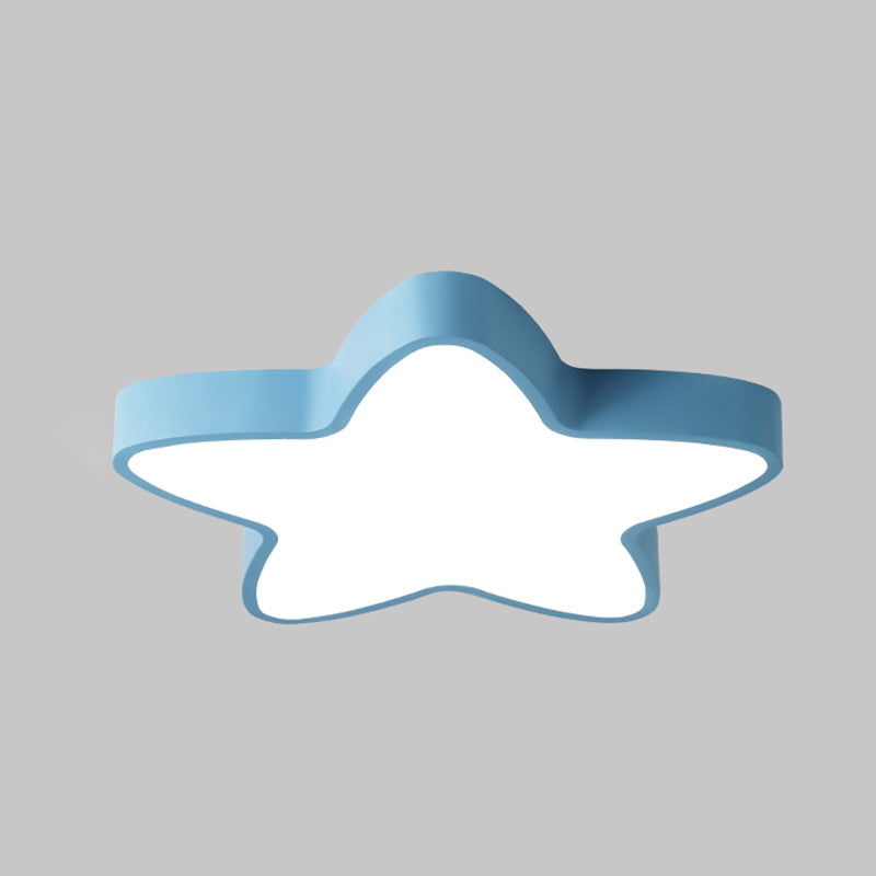 Nordic Macaron stervorm LED-plafondlamp smeedijzeren plafondlamp voor kinderkamer