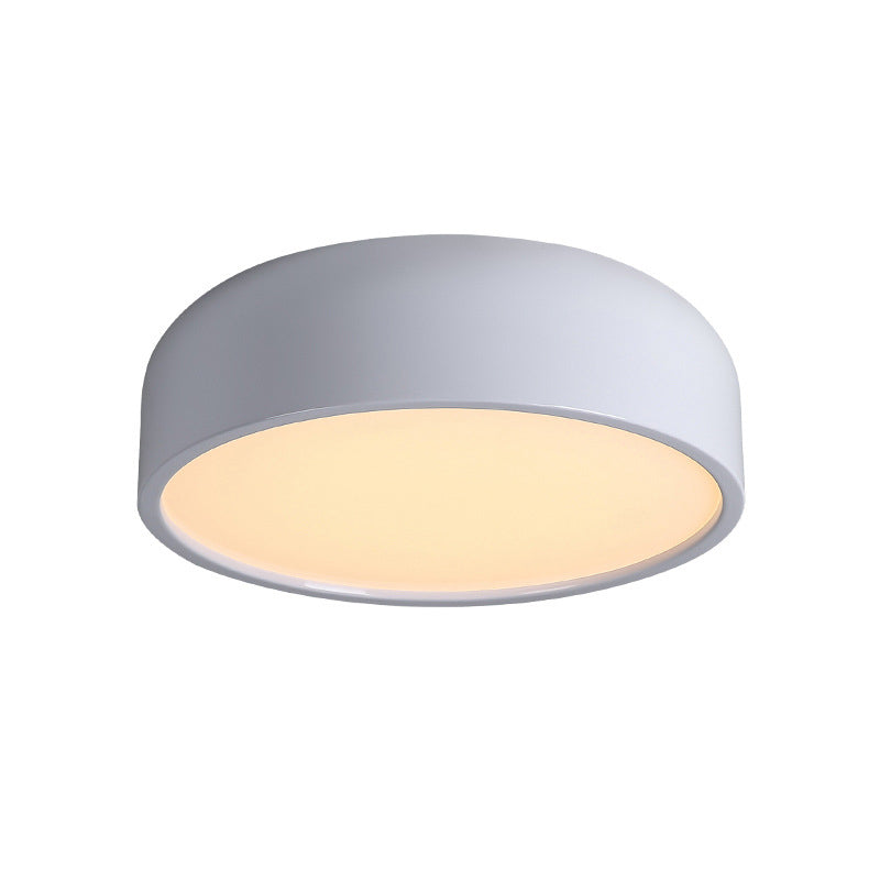 1 Head Macaron Ceiling Light Iron Material Acrylic White Light Living Room Flush Mount Lighting