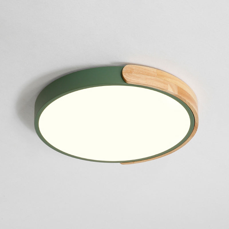 Circular Metal Flush Mount Light Fixture Nordic Style LED Flush Ceiling Light Fixture