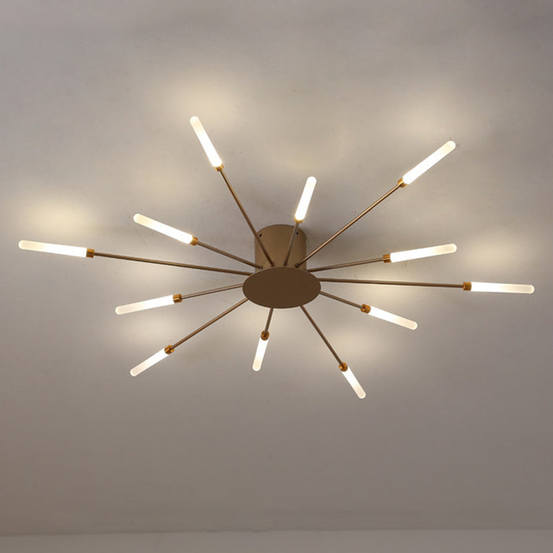 Fireworks Semi Flush Mount Light Modern simplicity Acrylic Ceiling Light Fixture for Living Room