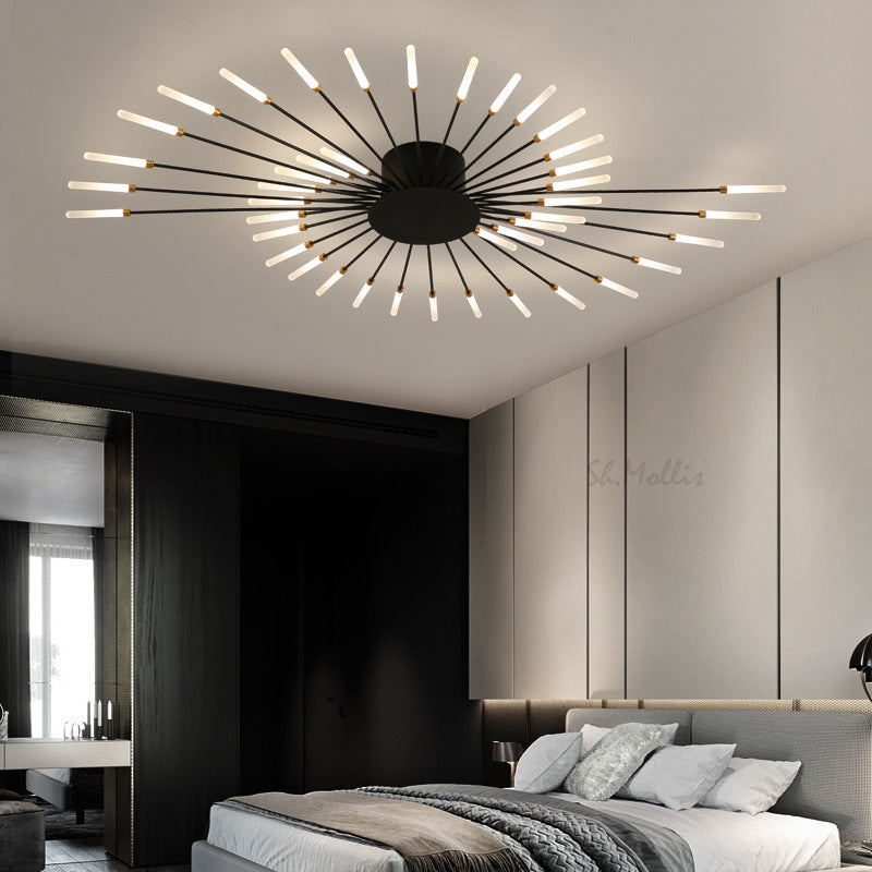 Fireworks Semi Flush Mount Light Modern simplicity Acrylic Ceiling Light Fixture for Living Room