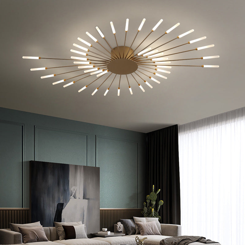 Fireworks Semi Flush Mount Light Modern simplicity Acrylic Ceiling Light Fixture for Living Room