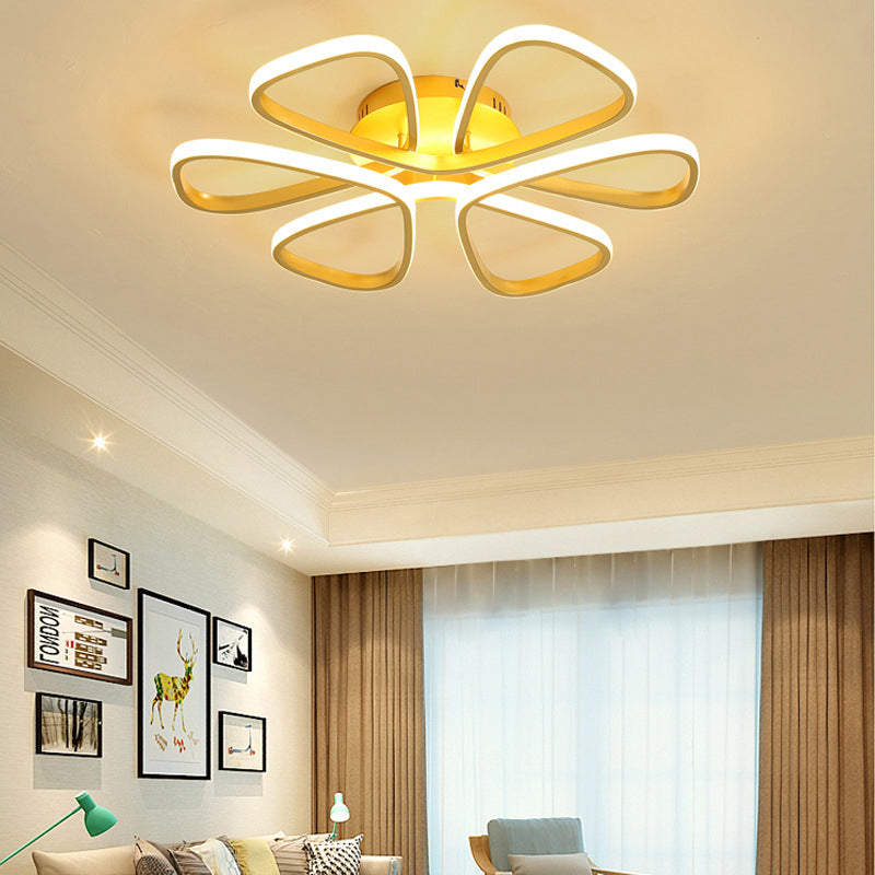 Petal Living Room Ceiling Flush Mount Light Metal LED Simple Ceiling Mounted Light