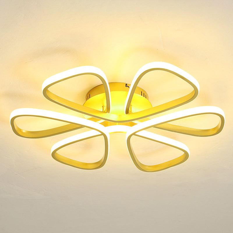 Petal Living Room Ceiling Flush Mount Light Metal LED Simple Ceiling Mounted Light