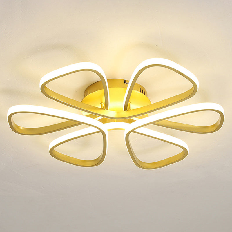 Petal Living Room Ceiling Flush Mount Light Metal LED Simple Ceiling Mounted Light