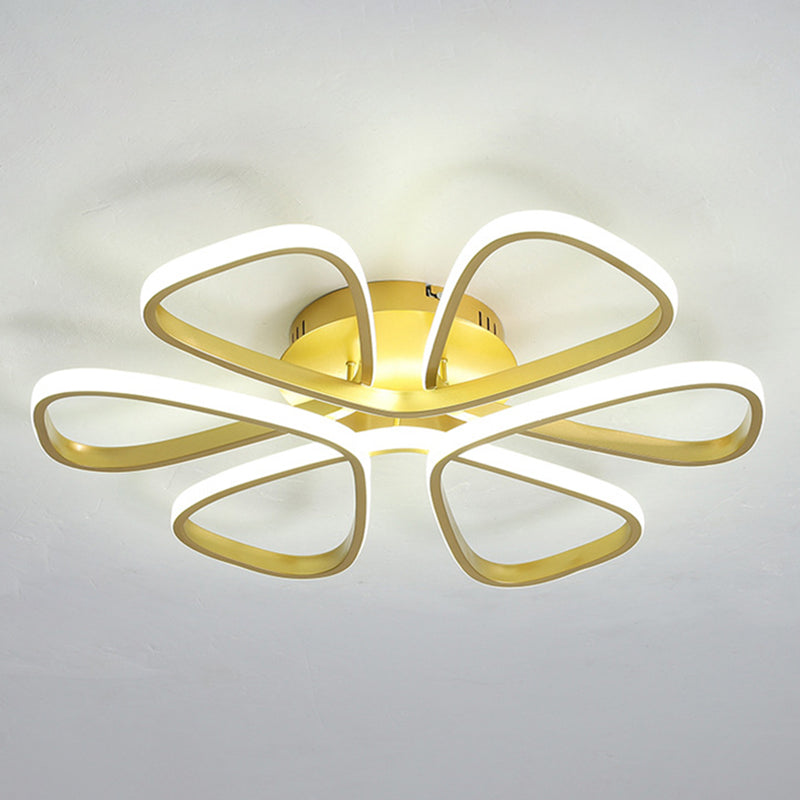 Petal Living Room Ceiling Flush Mount Light Metal LED Simple Ceiling Mounted Light