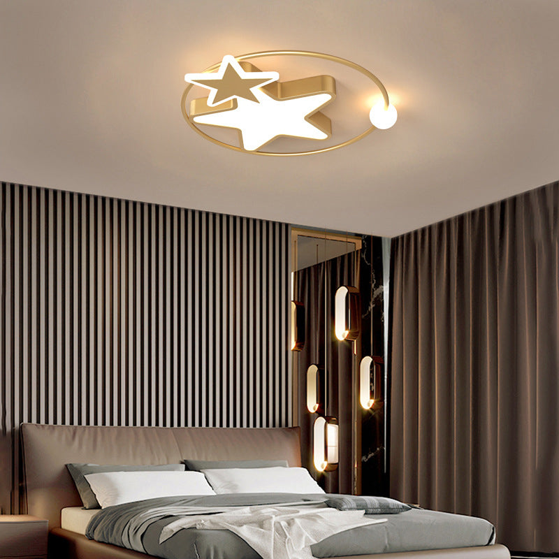 Plafonnier LED en forme d'étoiles en acrylique, Protection des yeux, lampe encastrée en aluminium de Style moderne pour chambre d'enfant