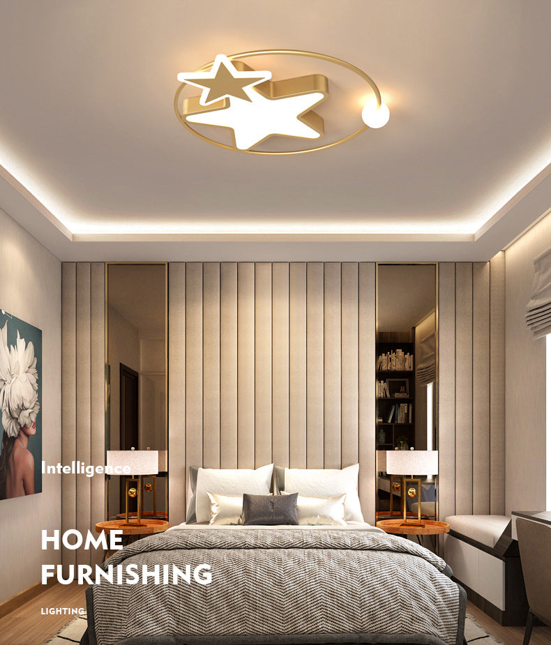 Plafonnier LED en forme d'étoiles en acrylique, Protection des yeux, lampe encastrée en aluminium de Style moderne pour chambre d'enfant