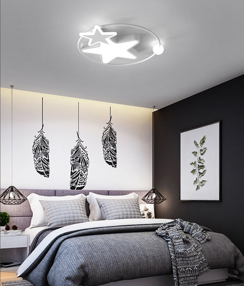 Plafonnier LED en forme d'étoiles en acrylique, Protection des yeux, lampe encastrée en aluminium de Style moderne pour chambre d'enfant
