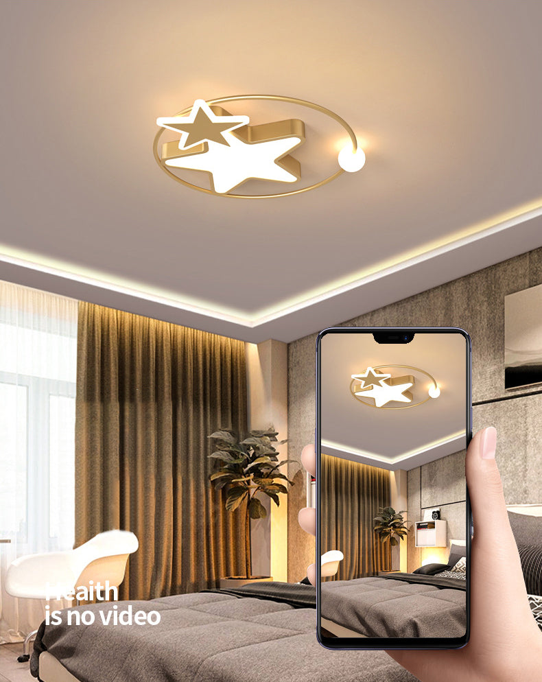 Plafonnier LED en forme d'étoiles en acrylique, Protection des yeux, lampe encastrée en aluminium de Style moderne pour chambre d'enfant