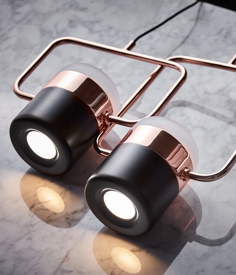 Minimalismo moderno rettangolo isola illuminazione a sospensione LED LED Cilindro sfumatura Il soffitto dell'isola per soggiorno per soggiorno