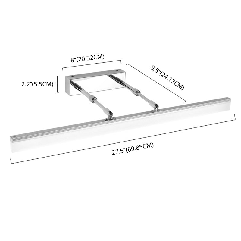 Moderne Einfachheit Rechteck Eitelkeitsleuchte Acryl -Wandbeleuchtung für Badezimmer