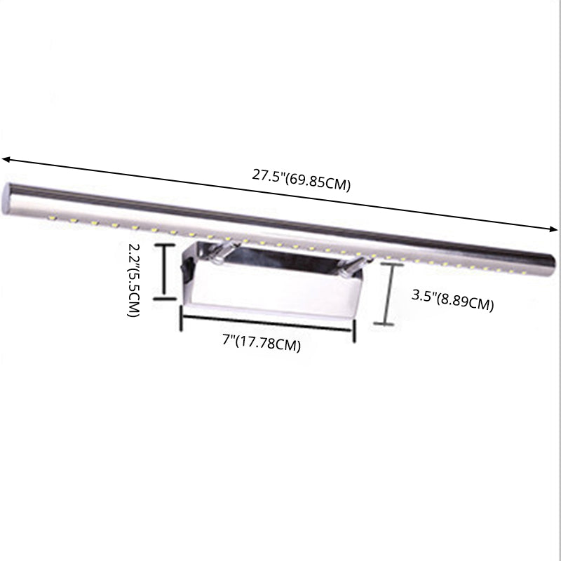 Nordic Cylinder Vanity Sconce Lights Metallic Wall Mount Light Fixture for Bathroom