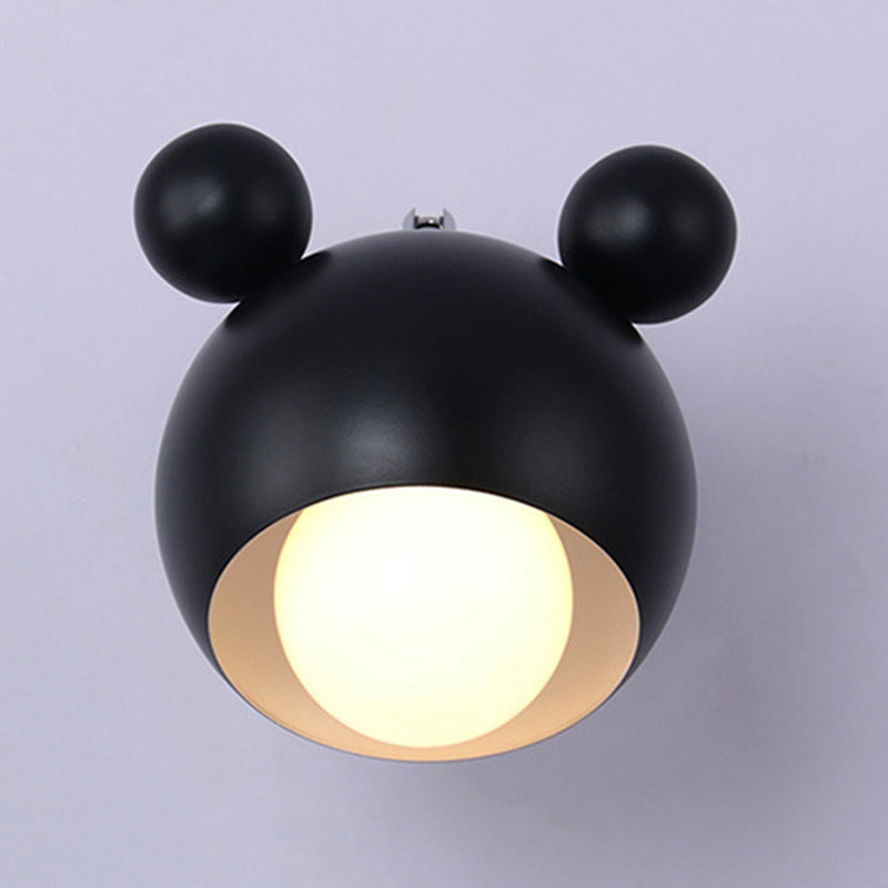 Nordic Modern Simple Children Style Panda Macaron Bedroom Wall Lamp