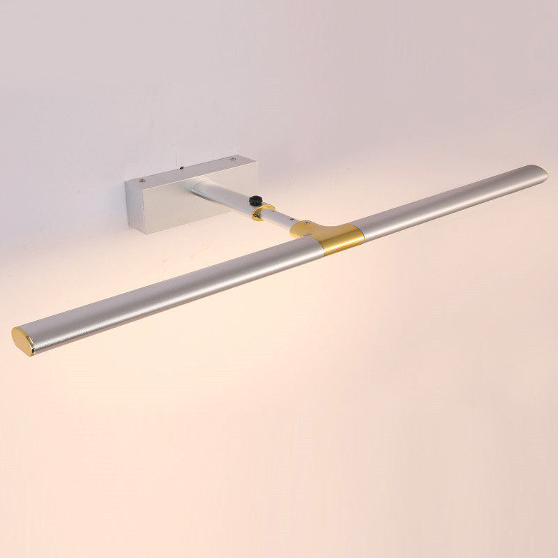 Elongated Vanity Light Fixtures Modern Simplicity Metallic Wall Mount Lamp for Bathroom