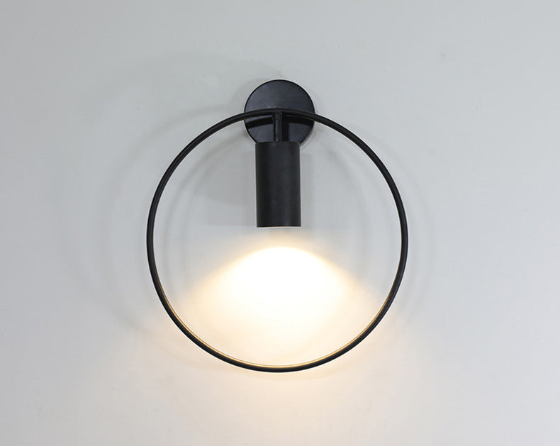 Noordse moderne lichte luxe stijl ijzeren ring achtergrond muurlicht