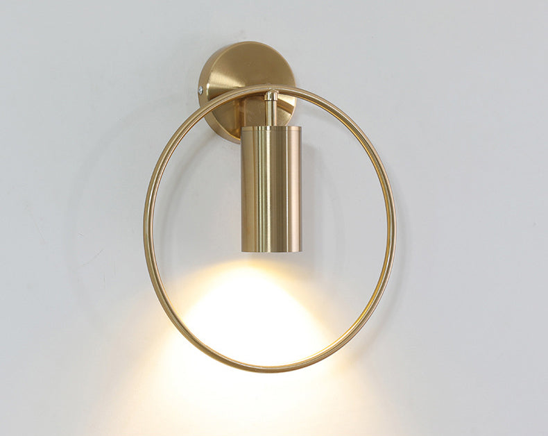 Noordse moderne lichte luxe stijl ijzeren ring achtergrond muurlicht