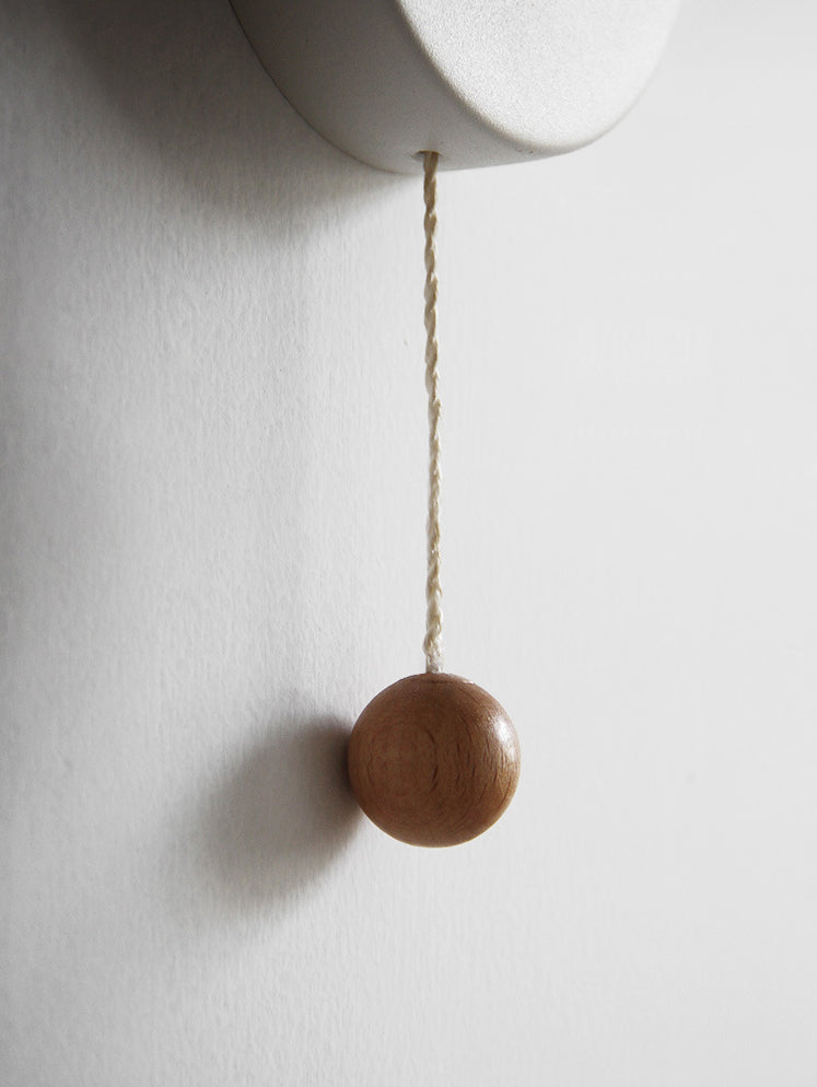 Minimalist Wall Sconce Torchlight Shaped with Pull Switch and Dome Metal Shade Indoor for Bedroom Bathroom Lighting