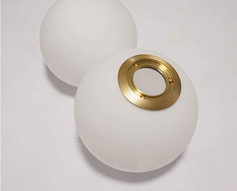 Moderne eenvoud glazen kogelwandlicht woonkamer wandlamp