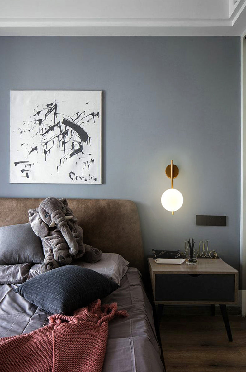 Minimalist 1 Head Wall Mount Ball Lamp Fixture for Hallway