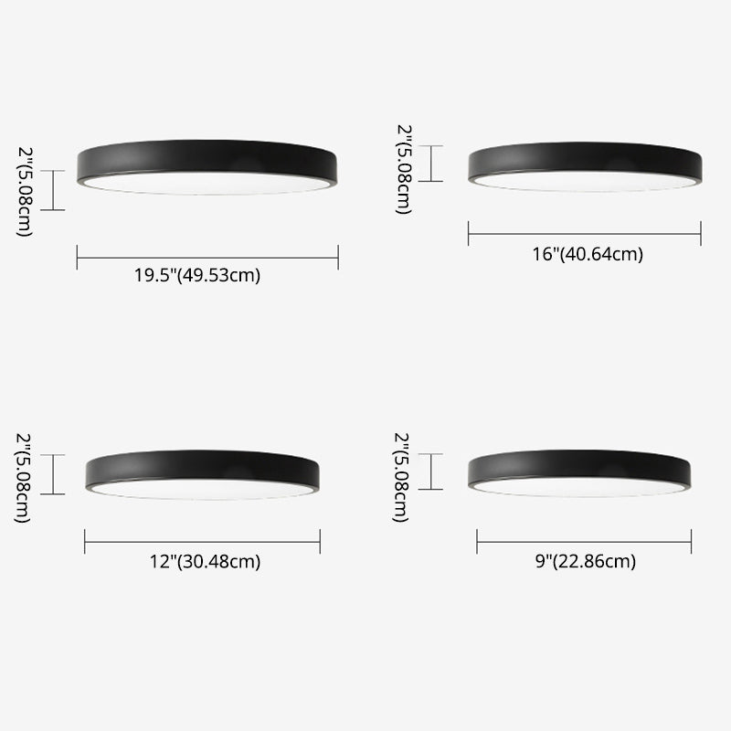 Circular Flush Mount Light Fixture Modern Acrylic Flush Mount