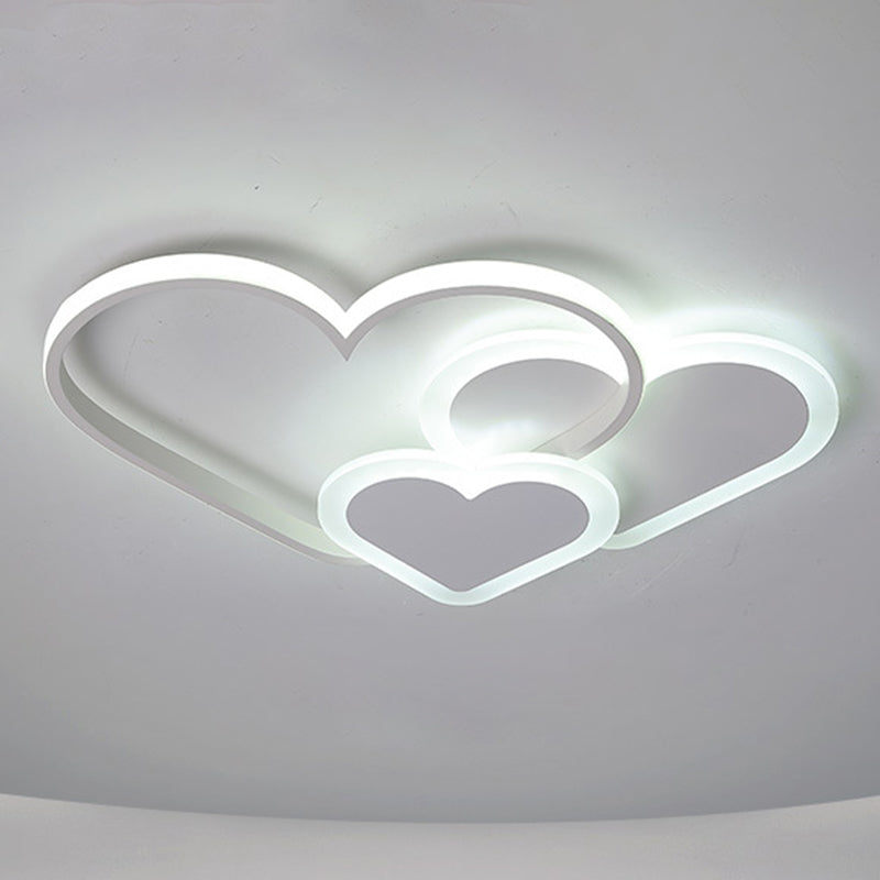 Cloud-shaped Flush Mount Light Fixture Modern Metal Flush Light