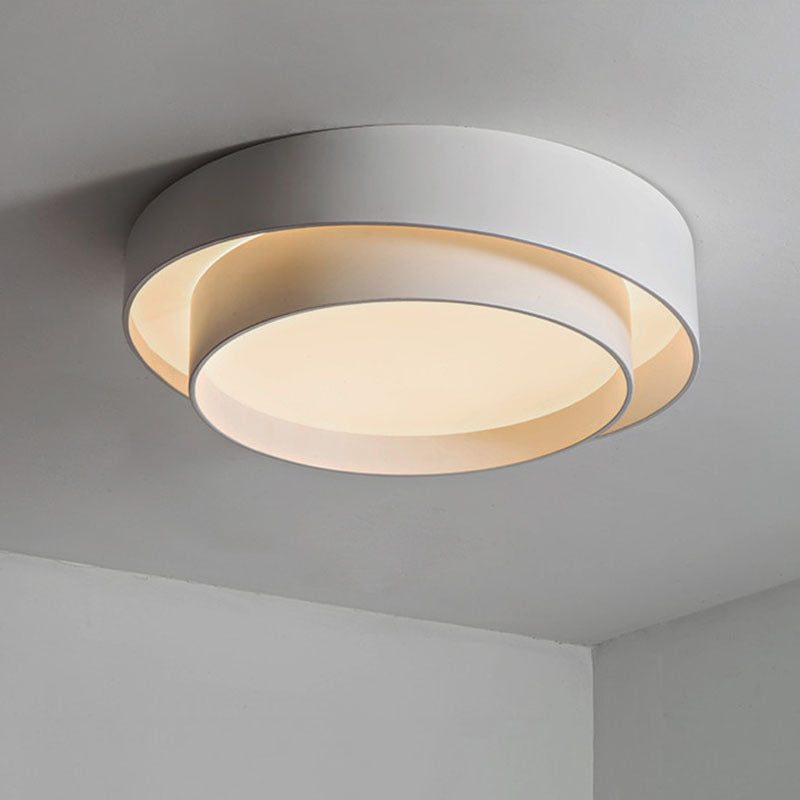 Circular Ring Flush Mount Ceiling Light Fixtures Modern Acrylic Flushmount