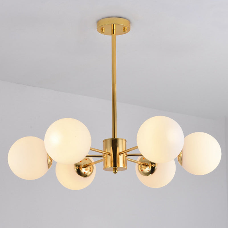 Sputnik lampadario lampada a sfera vetro soggiorno illuminazione a sospensione in oro