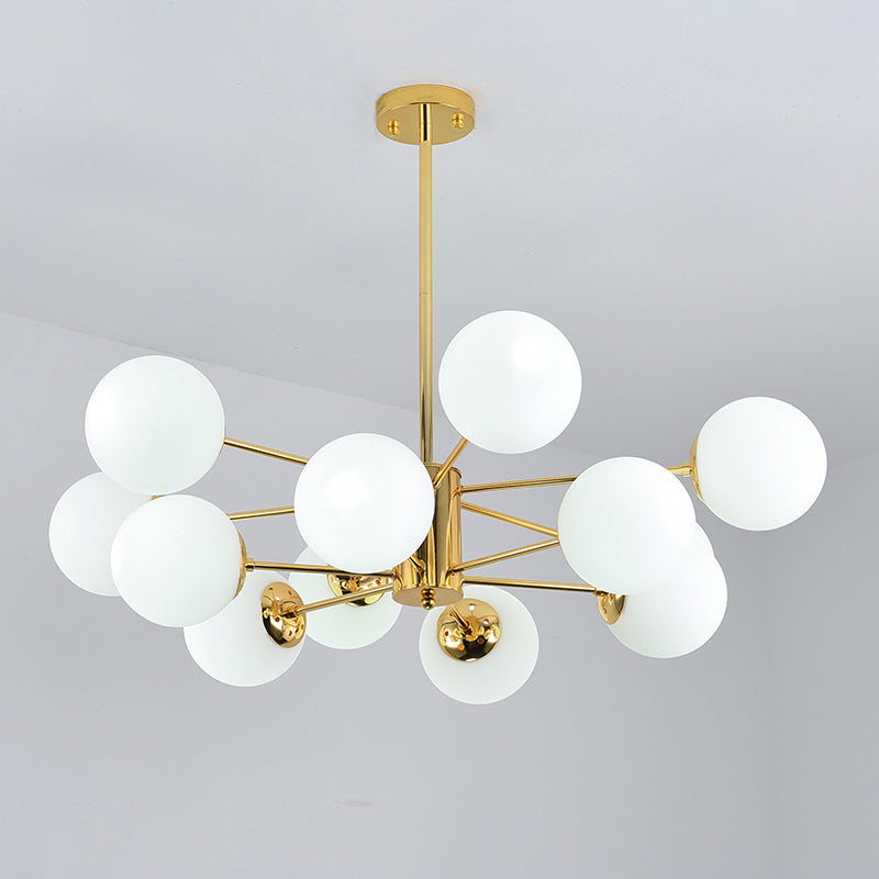 Sputnik lampadario lampada a sfera vetro soggiorno illuminazione a sospensione in oro