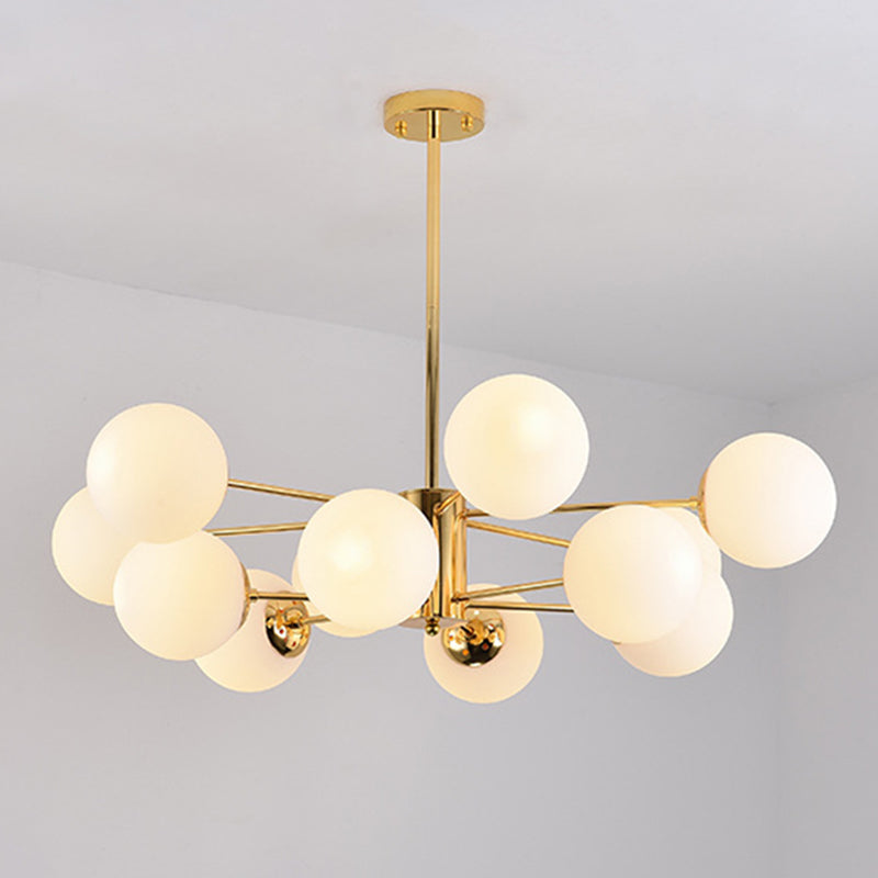 Sputnik lampadario lampada a sfera vetro soggiorno illuminazione a sospensione in oro