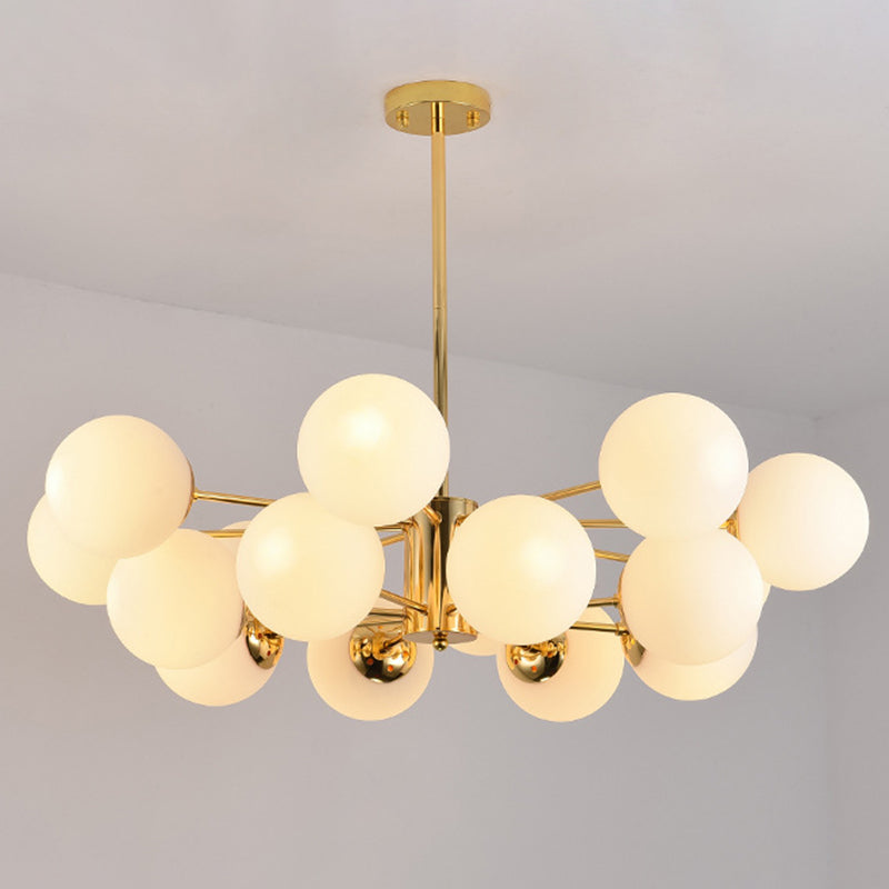 Sputnik lampadario lampada a sfera vetro soggiorno illuminazione a sospensione in oro