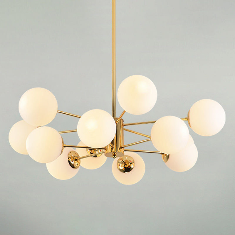 Sputnik lampadario lampada a sfera vetro soggiorno illuminazione a sospensione in oro