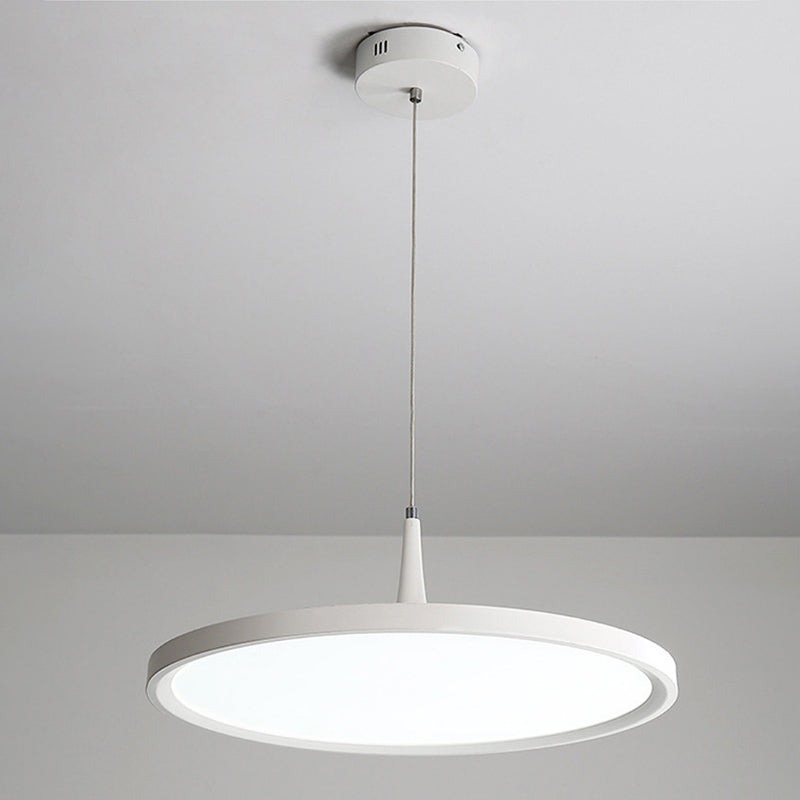 Lámpara de suspensión LED redonda de luz acrílica ultrafina para el cargo