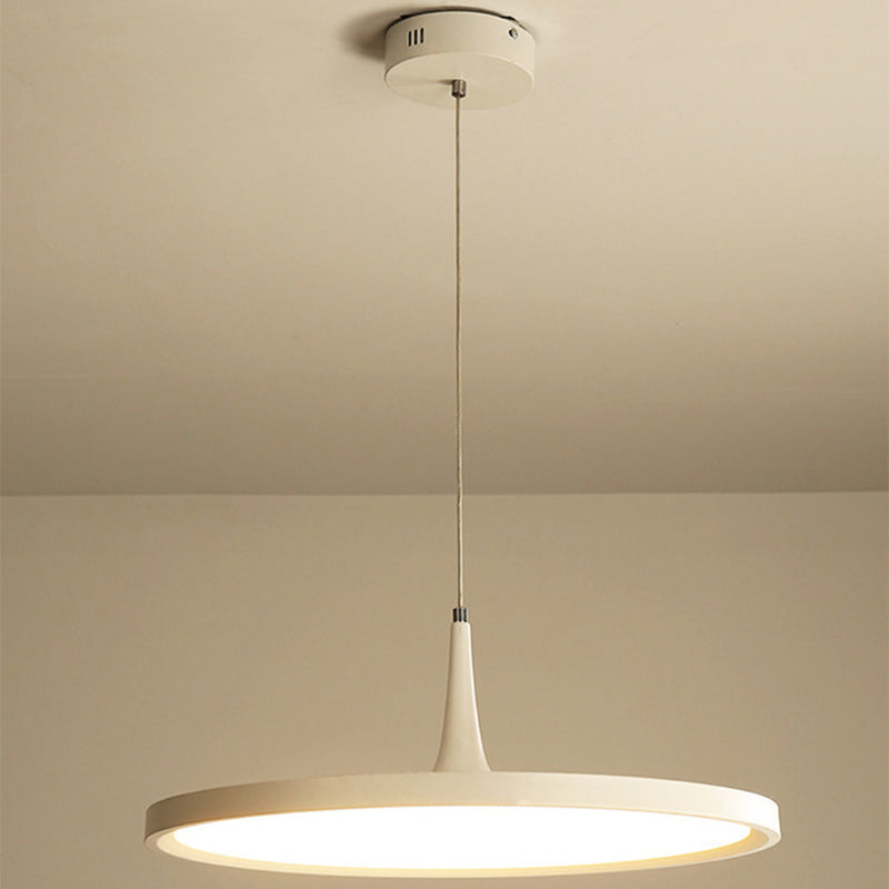 Lámpara de suspensión LED redonda de luz acrílica ultrafina para el cargo
