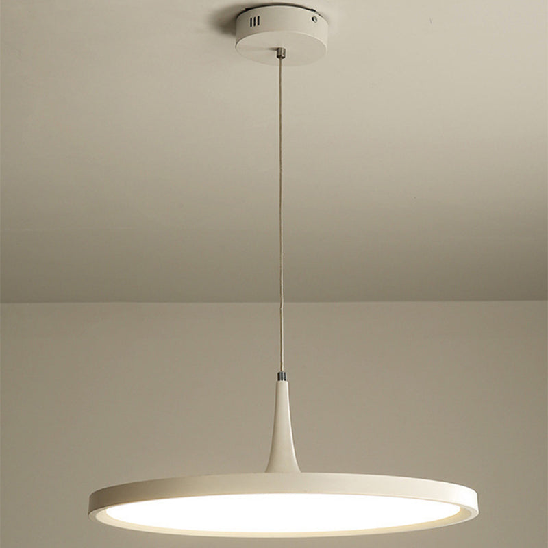 Lámpara de suspensión LED redonda de luz acrílica ultrafina para el cargo