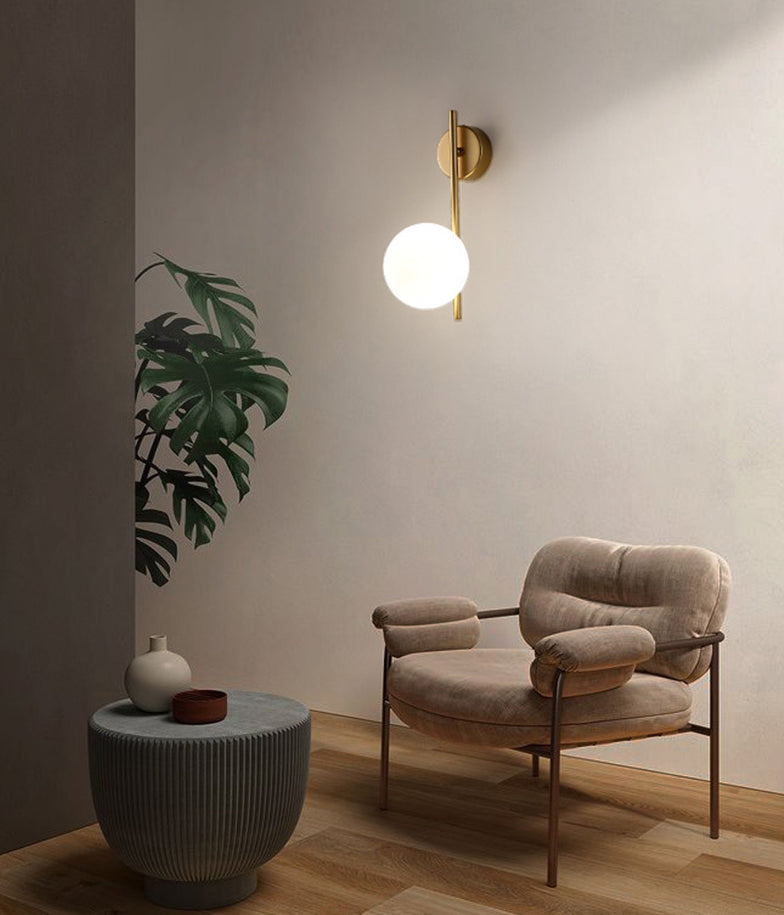 Minimalist 1 Head Wall Mount Ball Lamp Fixture for Hallway