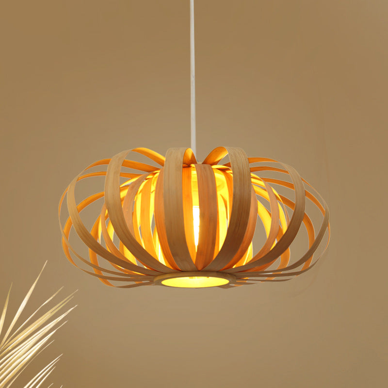 Lámpara de madera de 1 luces de lámpara de madera de lámpara nórdica con cable ajustable, 18 "/21.5" /24.5 "W