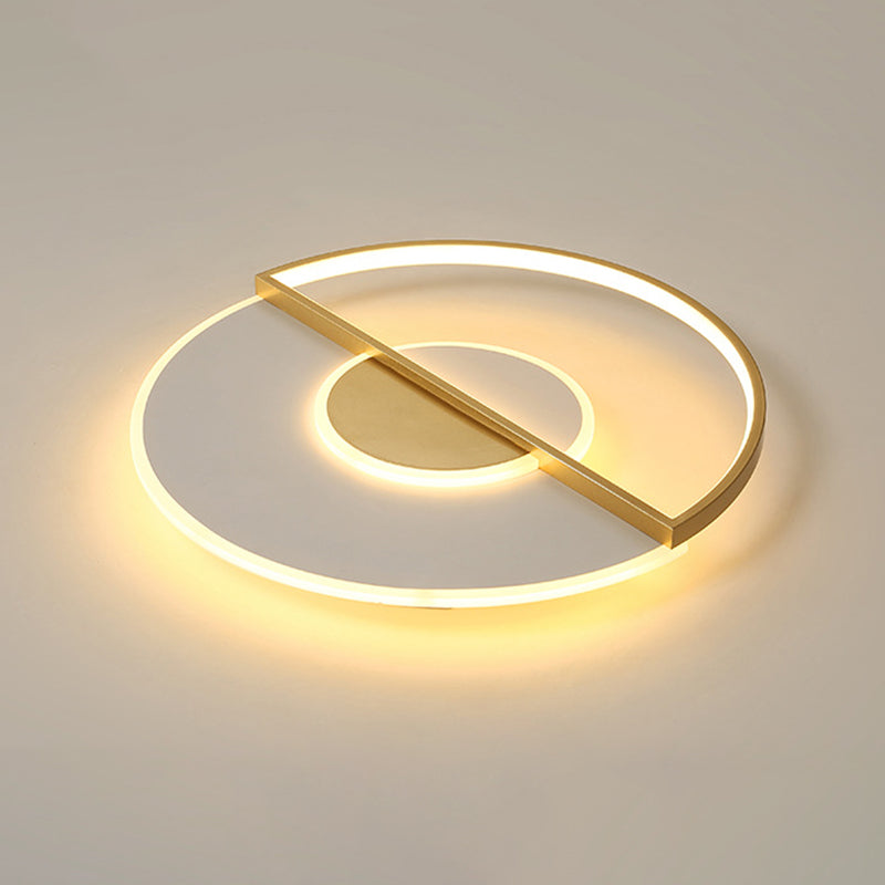 Minimalisme Ronde LED-plafondlamp Postmoderne stijl Acrylkap Inbouwlamp voor studeerkamer Eetkamer