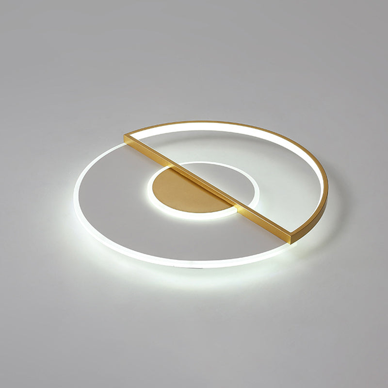 Minimalisme LED LED Ceiling Light Post-moderne Acrylique Shade Flush-mount Lamp for Study Room Dining Room