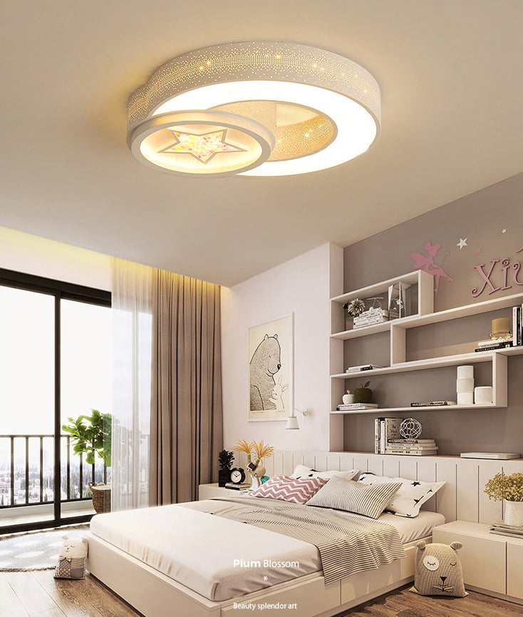 Star Flush Mount Ceiling Light Modernist Acrylic Ceiling Flush Mount for Bedroom