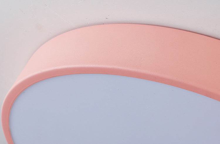 Circle Flush Mount Ceiling Lighting Fixture Nordic LED Metal Close to Ceiling Lighting