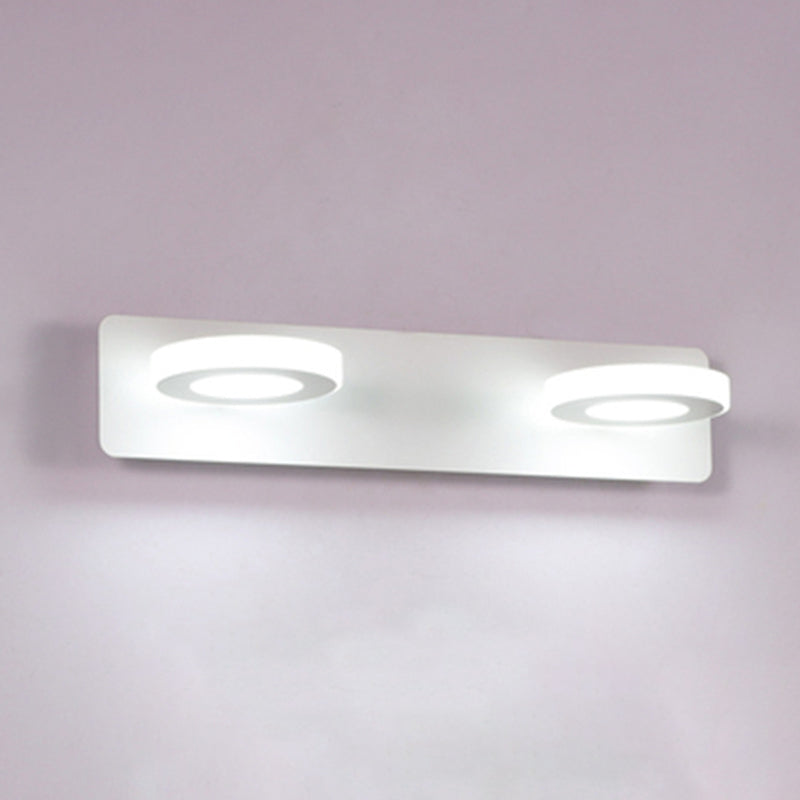 Geometric Wall Mounted Light Fixture Simplicity Style Acrylic LED White Wall Mount Lighting