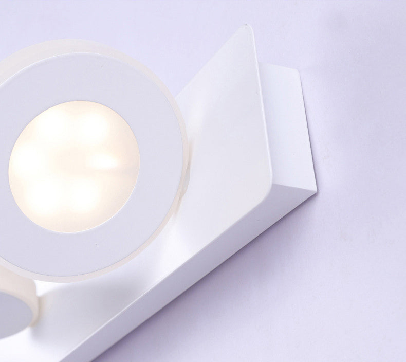 Geometric Wall Mounted Light Fixture Simplicity Style Acrylic LED White Wall Mount Lighting