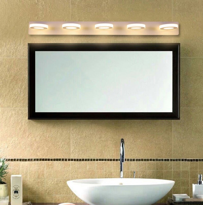 Geometric Wall Mounted Light Fixture Simplicity Style Acrylic LED White Wall Mount Lighting