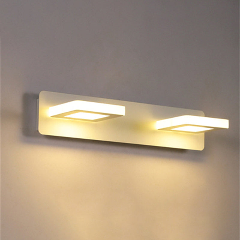 Geometric Wall Mounted Light Fixture Simplicity Style Acrylic LED White Wall Mount Lighting