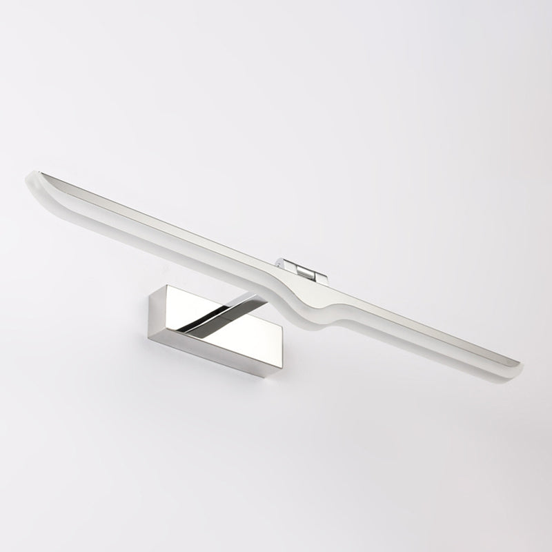 Illuminazione sconde da parete cromata per la lampada con doccia in metallo a led minimalista per bagno con doccia