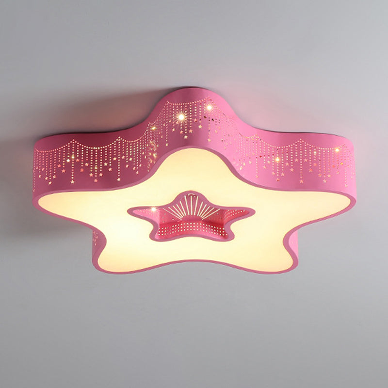 Star Flush-verlichtingsarmaturen Kinderacryl-plafondlamp voor kinderslaapkamer
