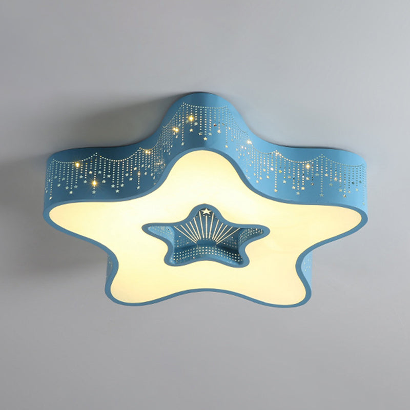 Star Flush-verlichtingsarmaturen Kinderacryl-plafondlamp voor kinderslaapkamer